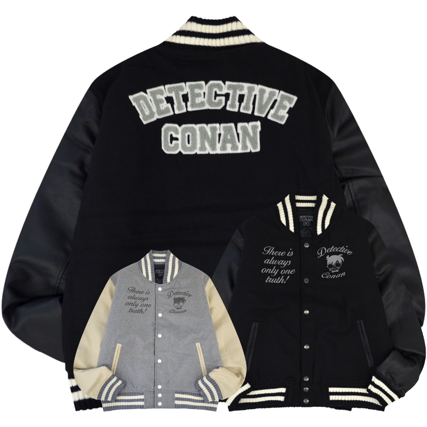 名探偵コナン スタジャン アウター 春秋 小学館 映画 長袖 ジャケット cn1874125