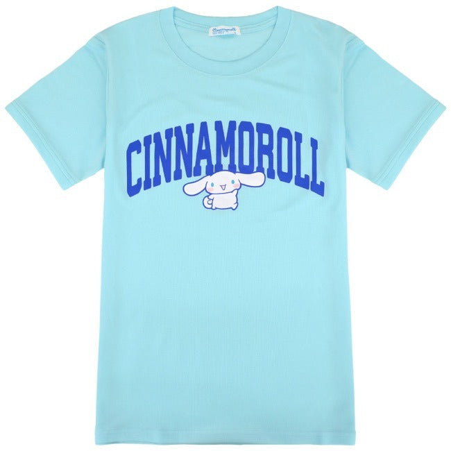 シナモロール Tシャツ 速乾 ドライ 半袖 サンリオ キャラクターズ 夏 メンズ レディース cr1142-315
