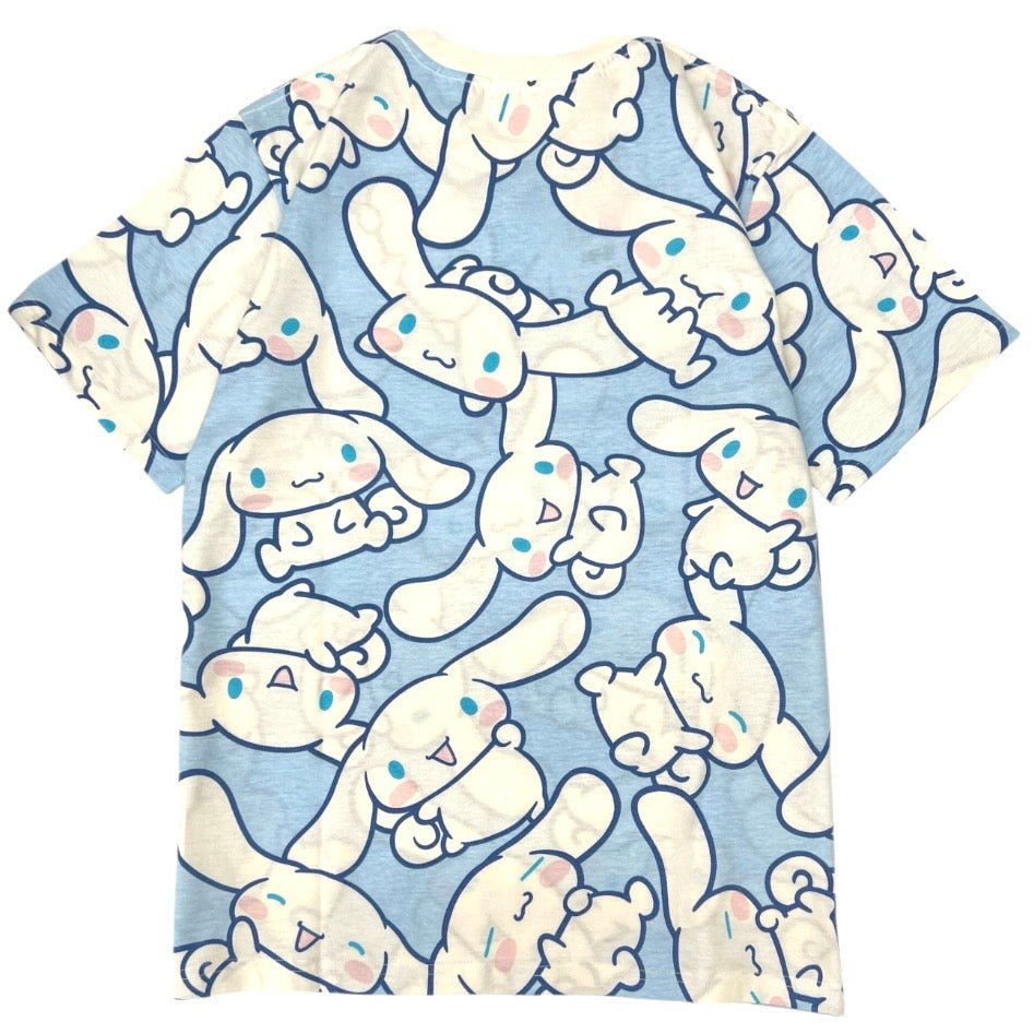シナモロール 半袖 プリント Tシャツ 天竺 メンズ レディース サンリオ キャラクターズ sanrio cinnamoroll cr1162-50