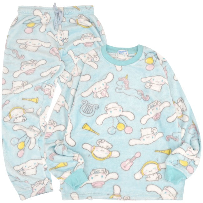 シナモロール サンリオ キャラクターズ トレーナー パンツ セット ルームウェア 長袖 ボア フリース cr1644-96