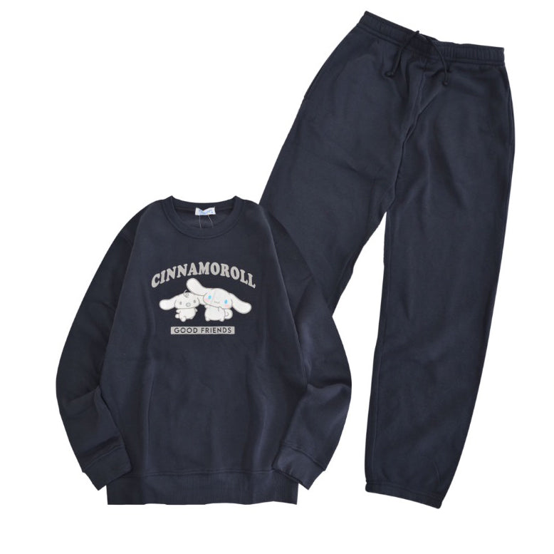 サンリオキャラクターズ あったか ルームウェア セットアップ 秋冬 部屋着 裏起毛 1654sanrio-shopify