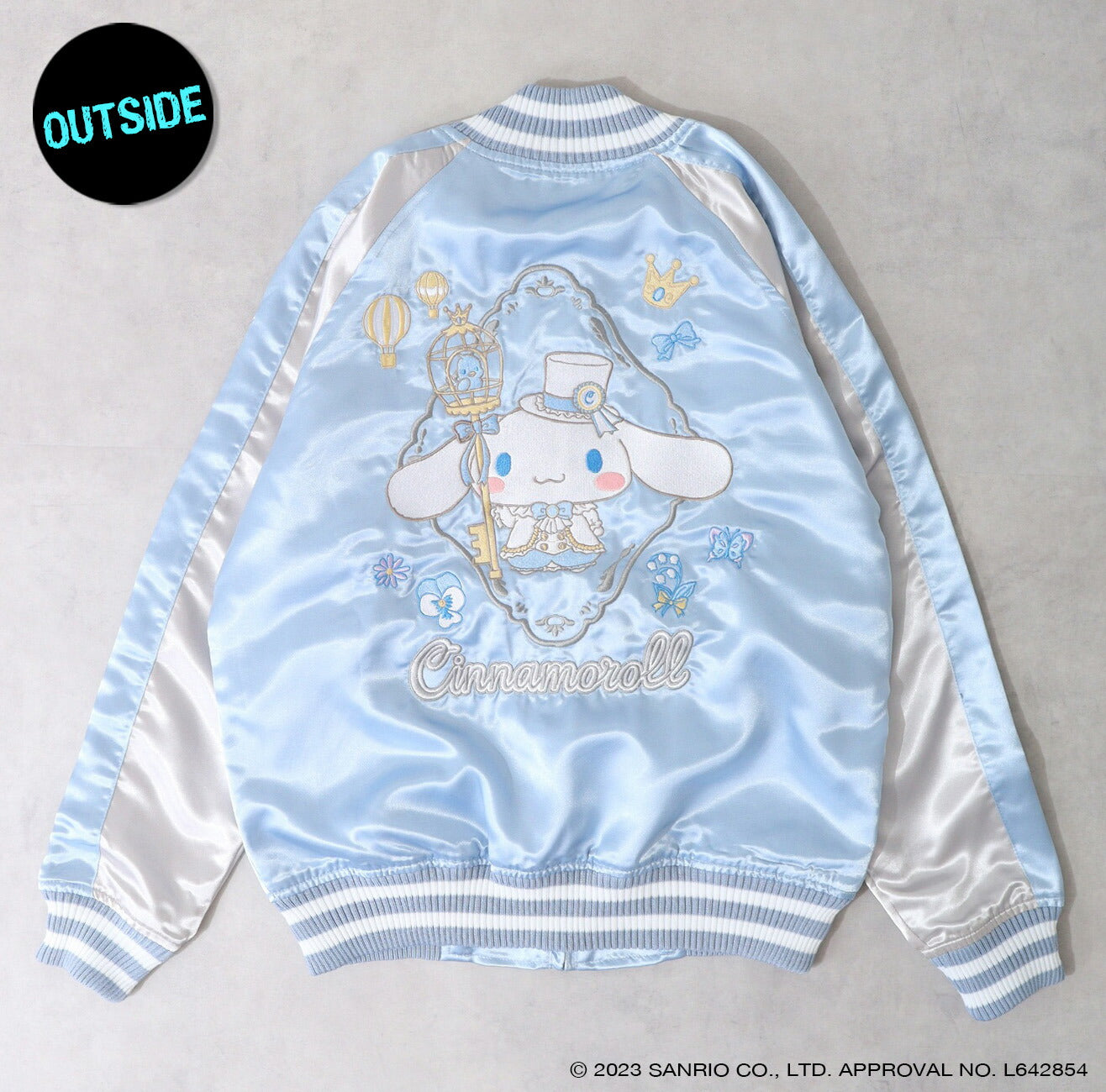 シナモロール リバーシブル スカジャン 2WAY 春秋 アウター ジャケット サンリオキャラクターズ cr1833-705