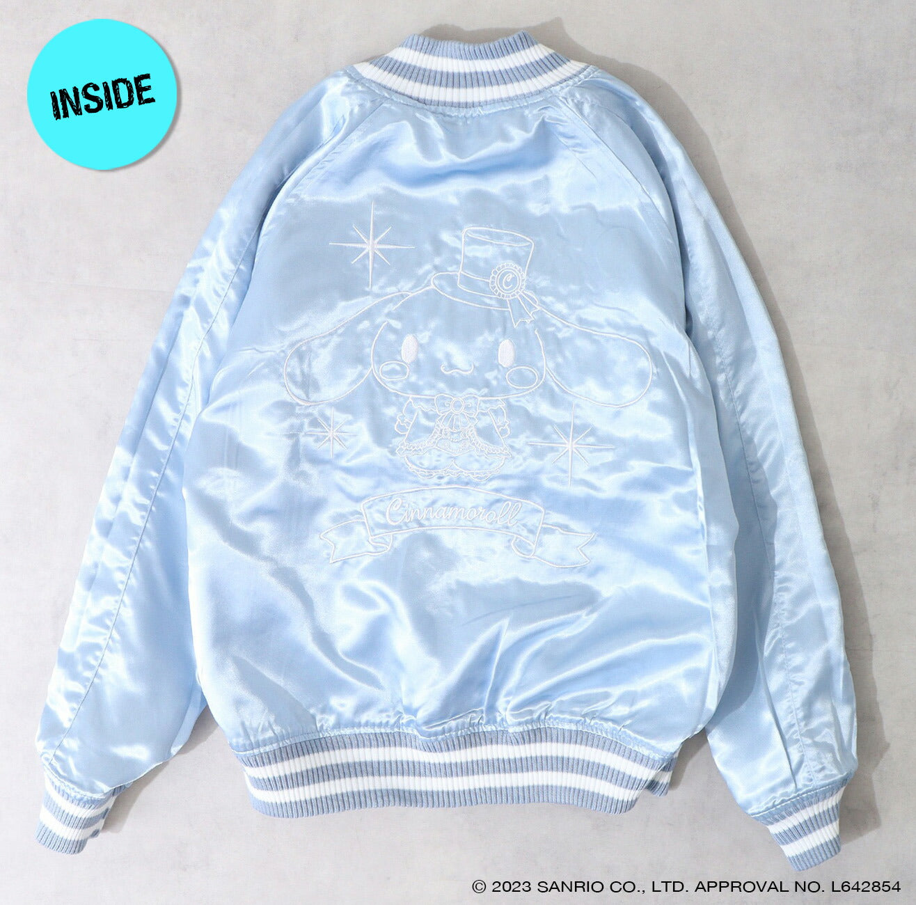 シナモロール リバーシブル スカジャン 2WAY 春秋 アウター ジャケット サンリオキャラクターズ cr1833-705