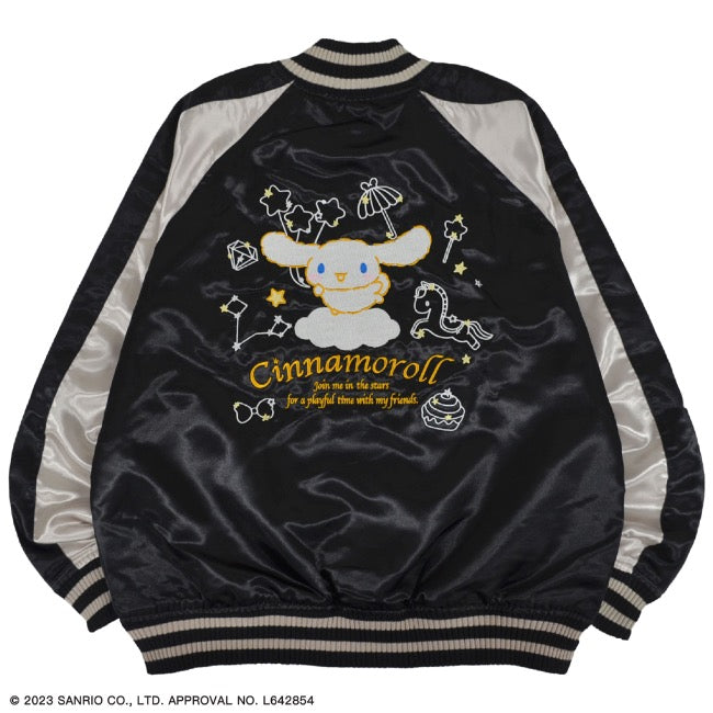 シナモロール サンリオ キャラクターズ スカジャン 長袖 アウター 刺繍 cr1833-713