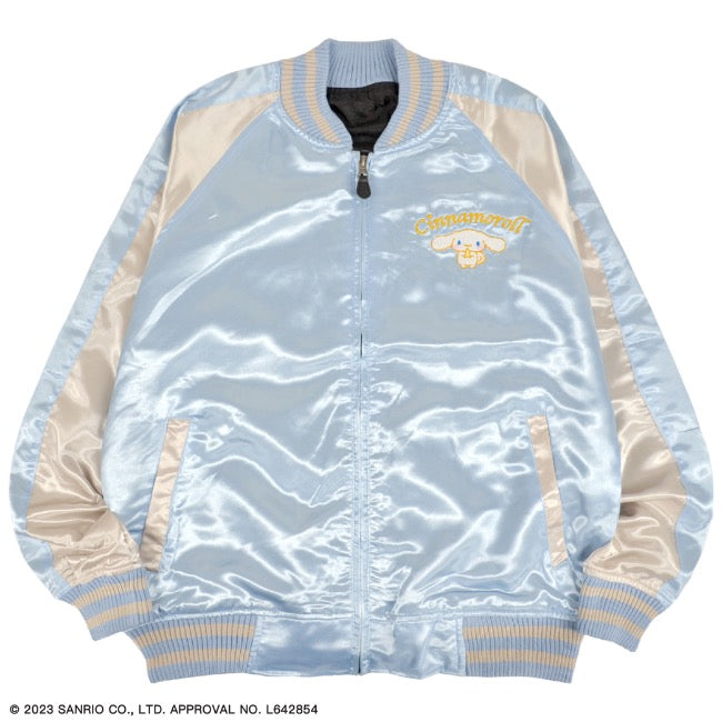シナモロール サンリオ キャラクターズ スカジャン 長袖 アウター 刺繍 cr1833-713