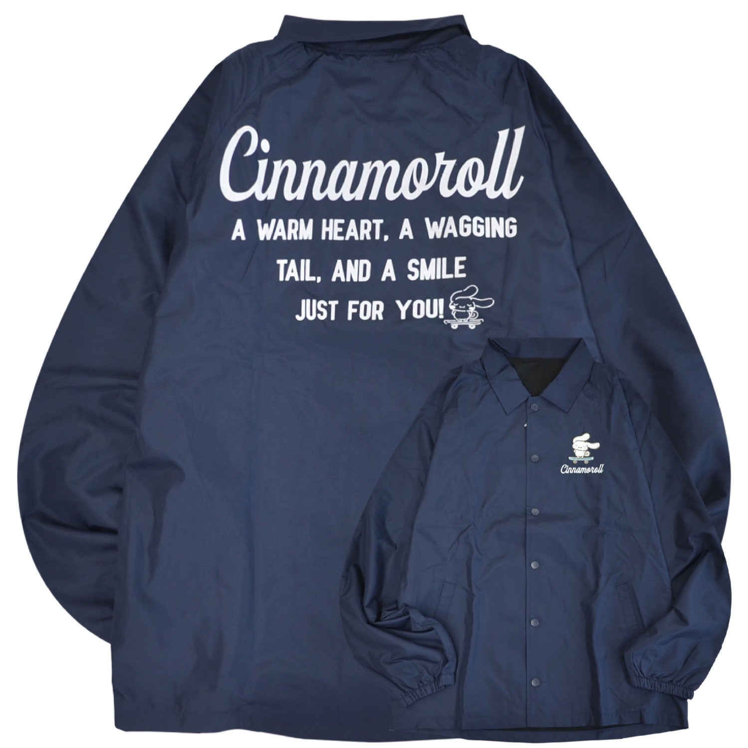 シナモロール コーチジャケット アウター 長袖 プリント サンリオ キャラクターズ SANRIO r1853-20