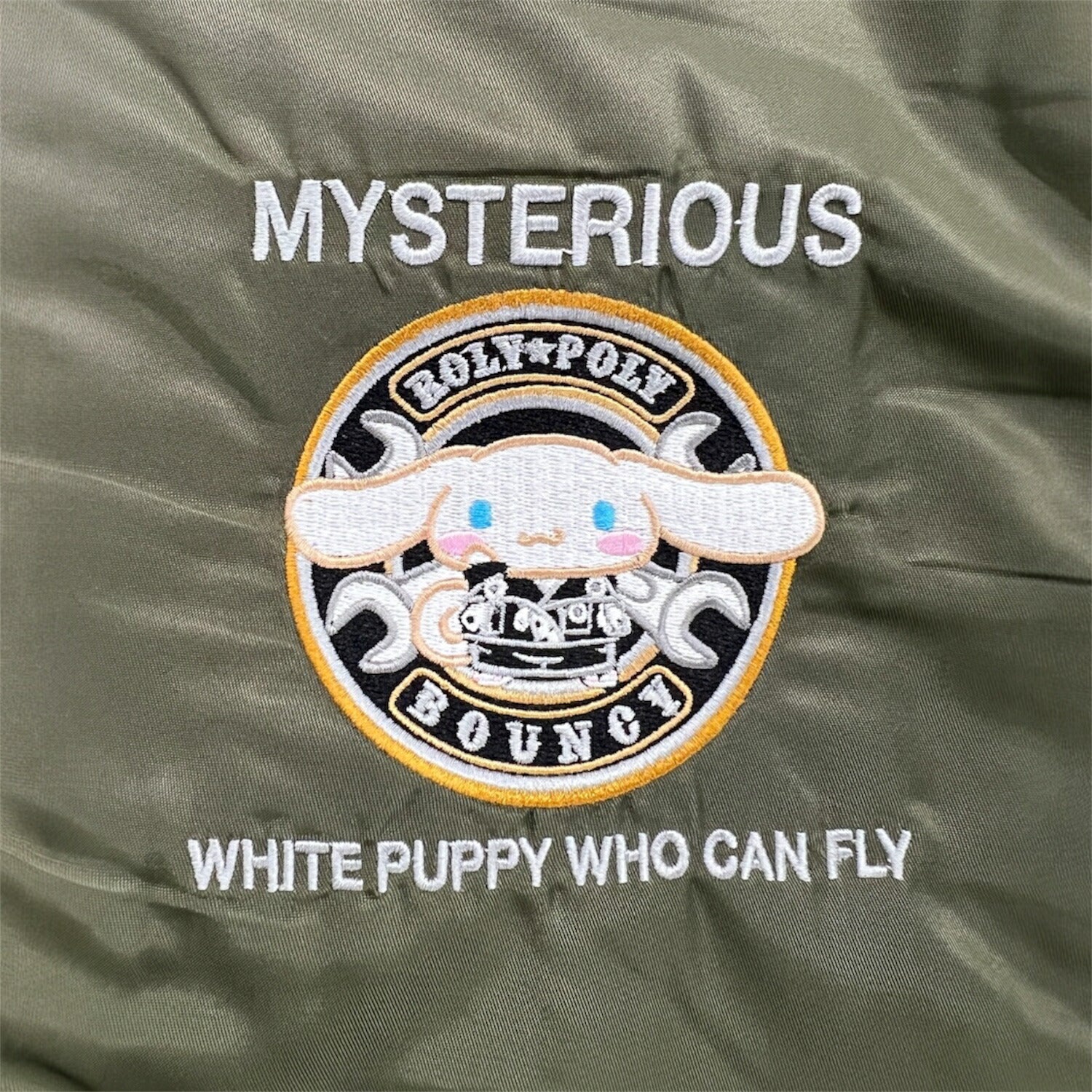 シナモロール MA-1 ジャケット サンリオ キャラクターズ 刺繍 羽織 アウター 秋 冬 春 cinnamoroll sanrio cr1854-137