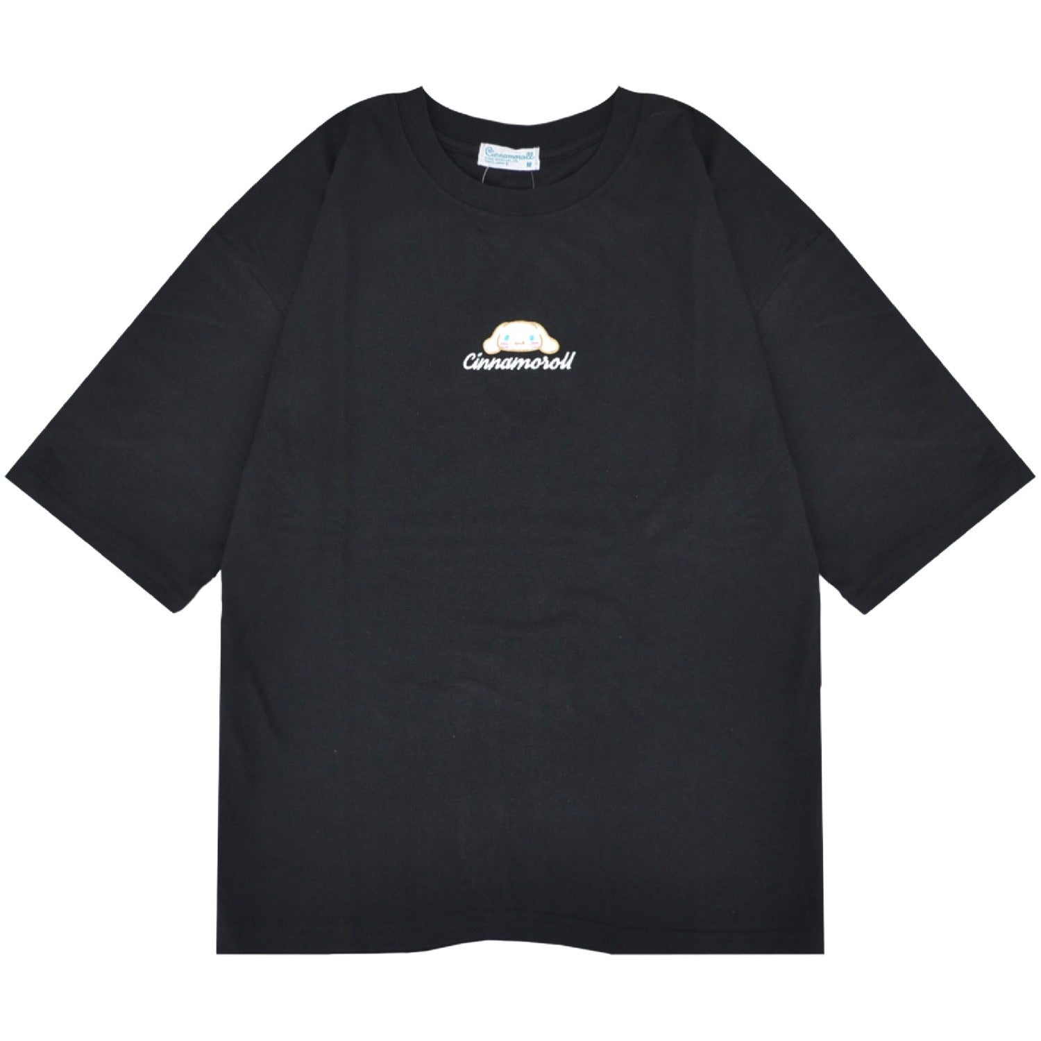 シナモロール Tシャツ オーバーサイズ 半袖 プリント 刺繍 トップス サンリオ キャラクターズ レディース cr2152-197