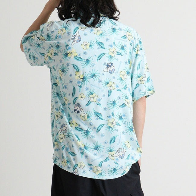 シナモロールアロハ シャツ 半袖 夏 海 総柄 aloha レディース ハワイ サンリオ キャラクターズ cr2542-216