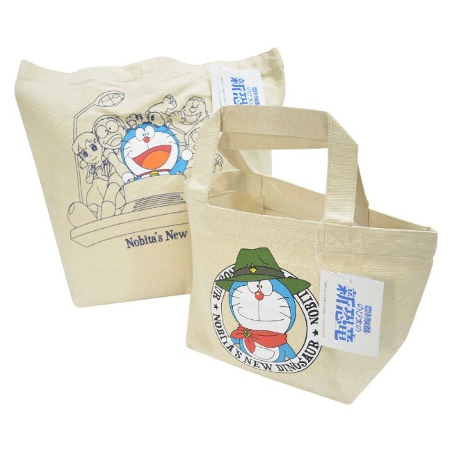 ドラえもん ミニ トートバッグ ランチバッグ のび太の新恐竜 映画 公開記念商品！ エコバッグや通学時のサブバックとして お弁当と水筒を入れるのにもジャストサイズ お子様の習い事にもバッチリです 男女兼用ドラえもん ドラエモンどらえもん DORAEMON dr-201