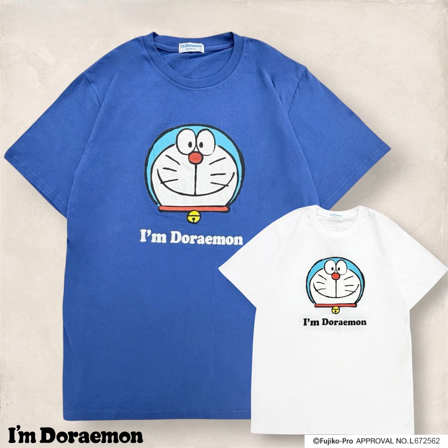 アイム ドラえもん Tシャツ 半袖 フェイス柄 プリント I'm Doraemon トップス メンズ レディース