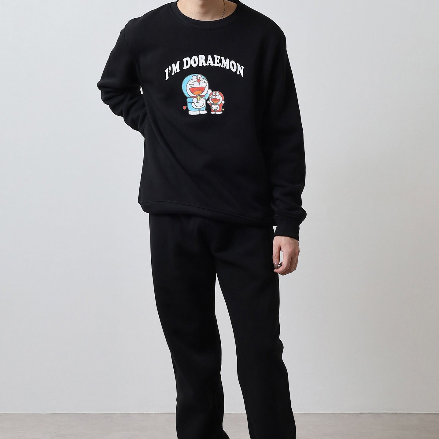 アイムドラえもん プリントスウェット 裏起毛 秋冬 上下セット セットアップ I'm Doraemon