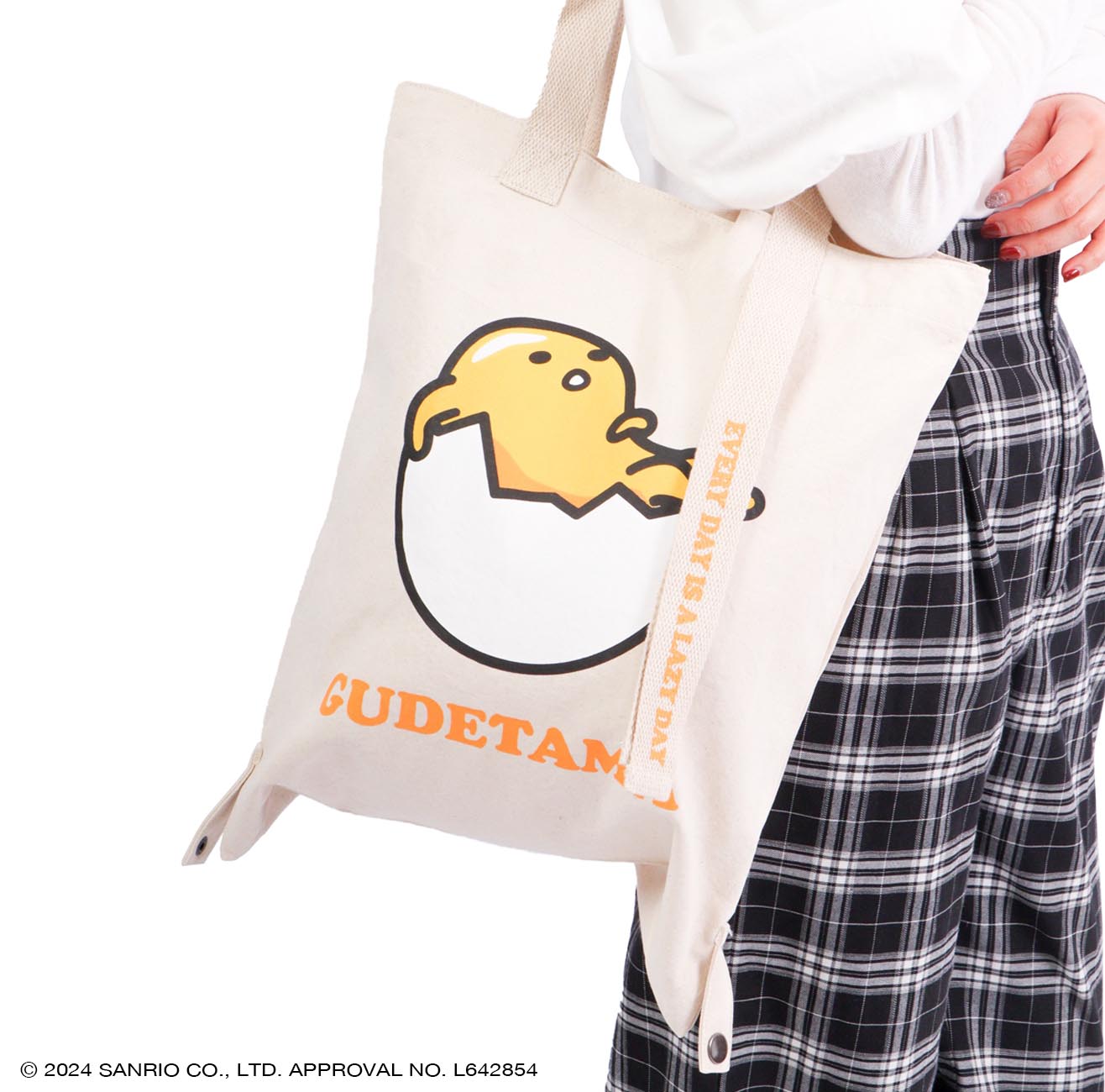 ぐでたま トート バケット バッグ 2WAY お買い物袋 エコバッグ  グッズ サンリオ キャラクターズ gd-1000