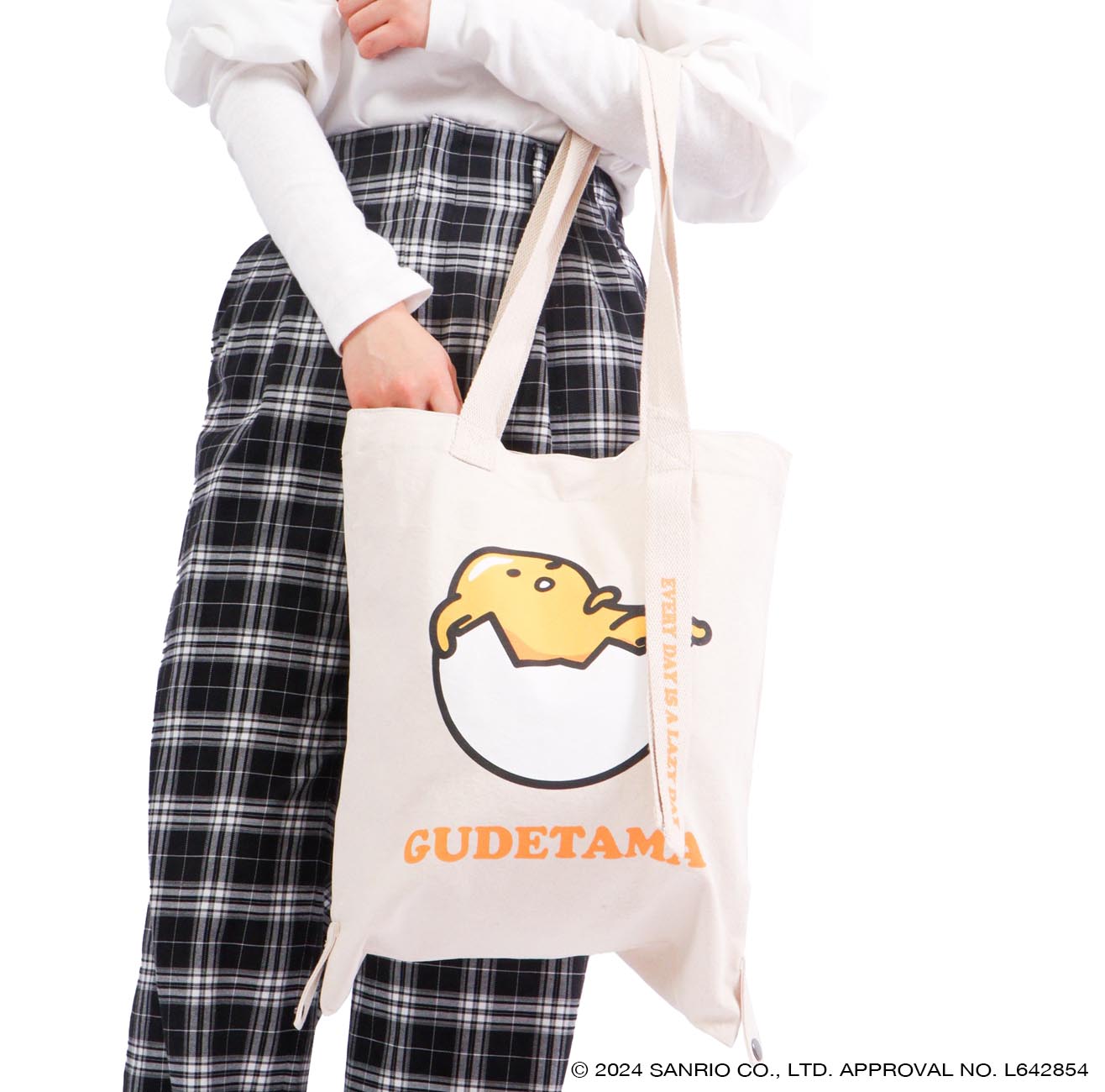ぐでたま トート バケット バッグ 2WAY お買い物袋 エコバッグ  グッズ サンリオ キャラクターズ gd-1000