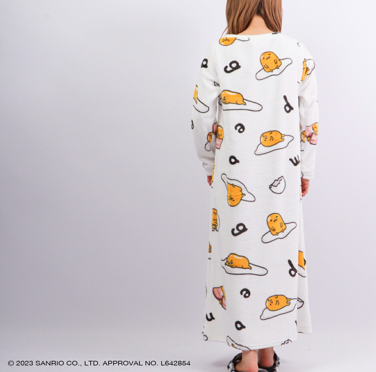 ぐでたま  ワンピース 長袖 プリント 部屋着 サンリオ キャラクターズ gd2724-759