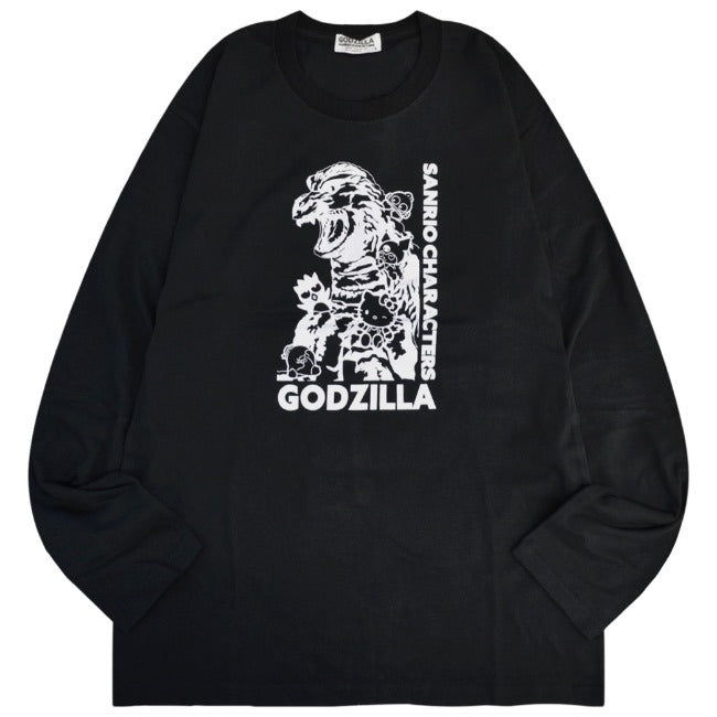 ゴジラ サンリオ キャラクターズ プリント 長袖 Tシャツ 春 秋 GODZILLA gz1243-39