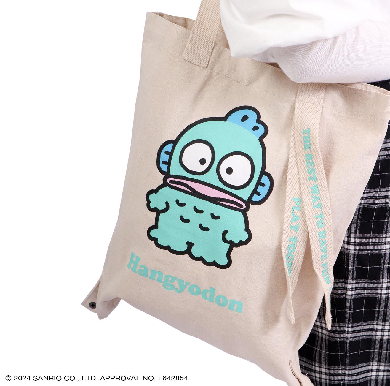 ハンギョドン  トート バケット バッグ 2WAY お買い物袋 エコバッグ  グッズ サンリオ キャラクターズ hg-1000