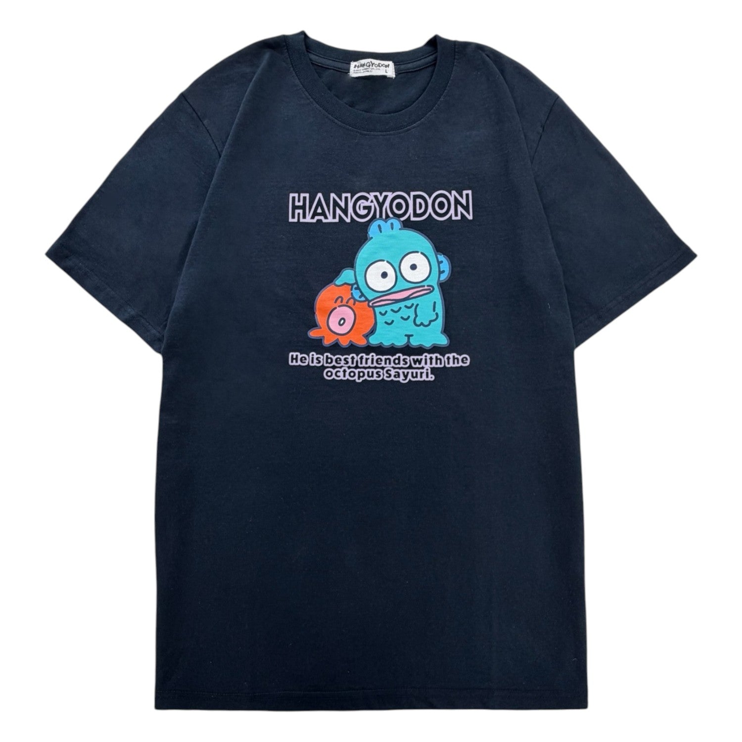 ハンギョドン 半袖 プリント Tシャツ 天竺 レディース メンズ サンリオ キャラクターズ hangyodon hg1162-47