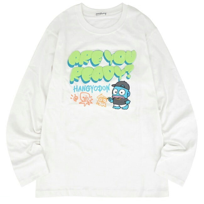 ハンギョドン Tシャツ 長袖 ロンT プリント 刺繍 サンリオキャラクターズ hg1241-15