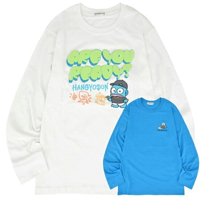 ハンギョドン Tシャツ 長袖 ロンT プリント 刺繍 サンリオキャラクターズ hg1241-15
