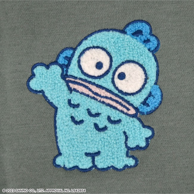 ハンギョドン  裏起毛  ビッグシルエット 刺繍 トレーナー 秋冬春 サンリオキャラクターズ hg1334-628