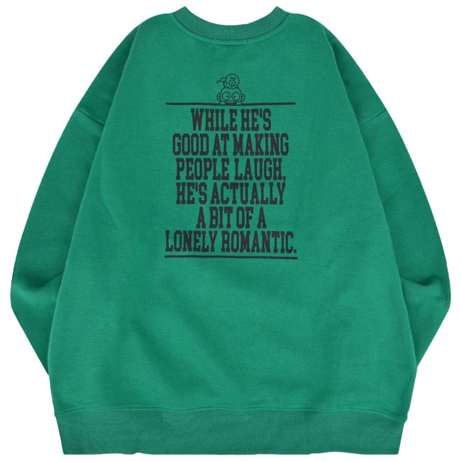 ハンギョドン 裏起毛 スウェット トレーナー ビッグ オーバーサイズ サンリオ キャラクターズ プリント メンズ レディース hg1344-154