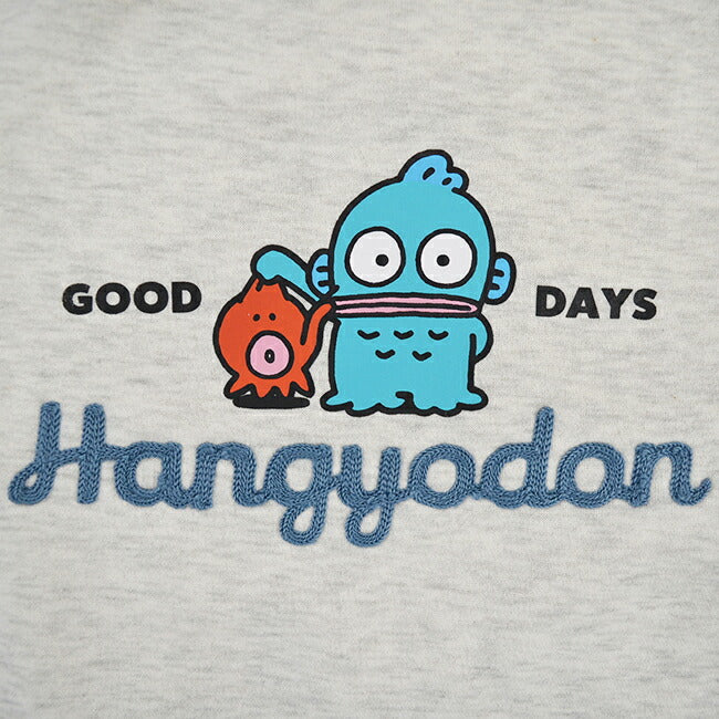 ハンギョドン トレーナー スウェット 裏起毛 サンリオ キャラクターズ プリント 刺繍 メンズ レディース hg1344-64