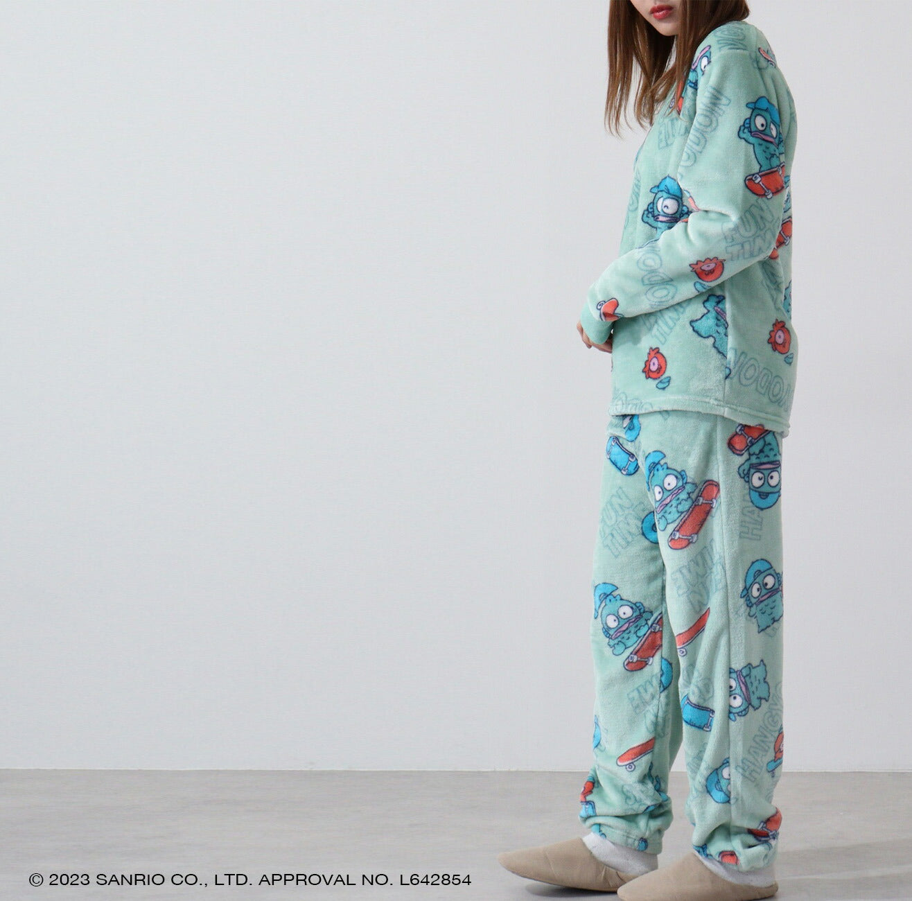 ハンギョドン サンリオ キャラクターズ トップス ボトムス セット  長袖 パンツ ボア フリース hg1634-588