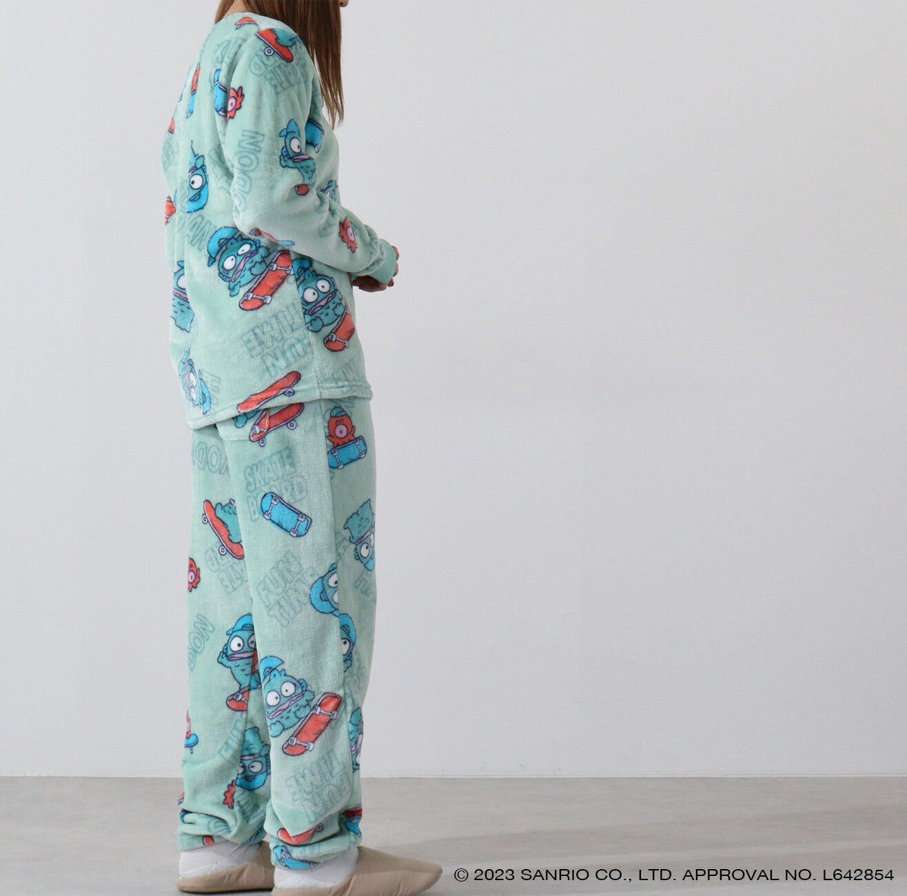 ハンギョドン サンリオ キャラクターズ トップス ボトムス セット  長袖 パンツ ボア フリース hg1634-588