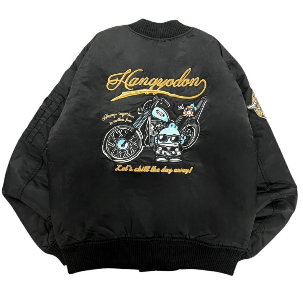 ハンギョドン MA-１ジャケット バイク柄 アウター メンズ レディース サンリオ キャラクターズ hg1854-138