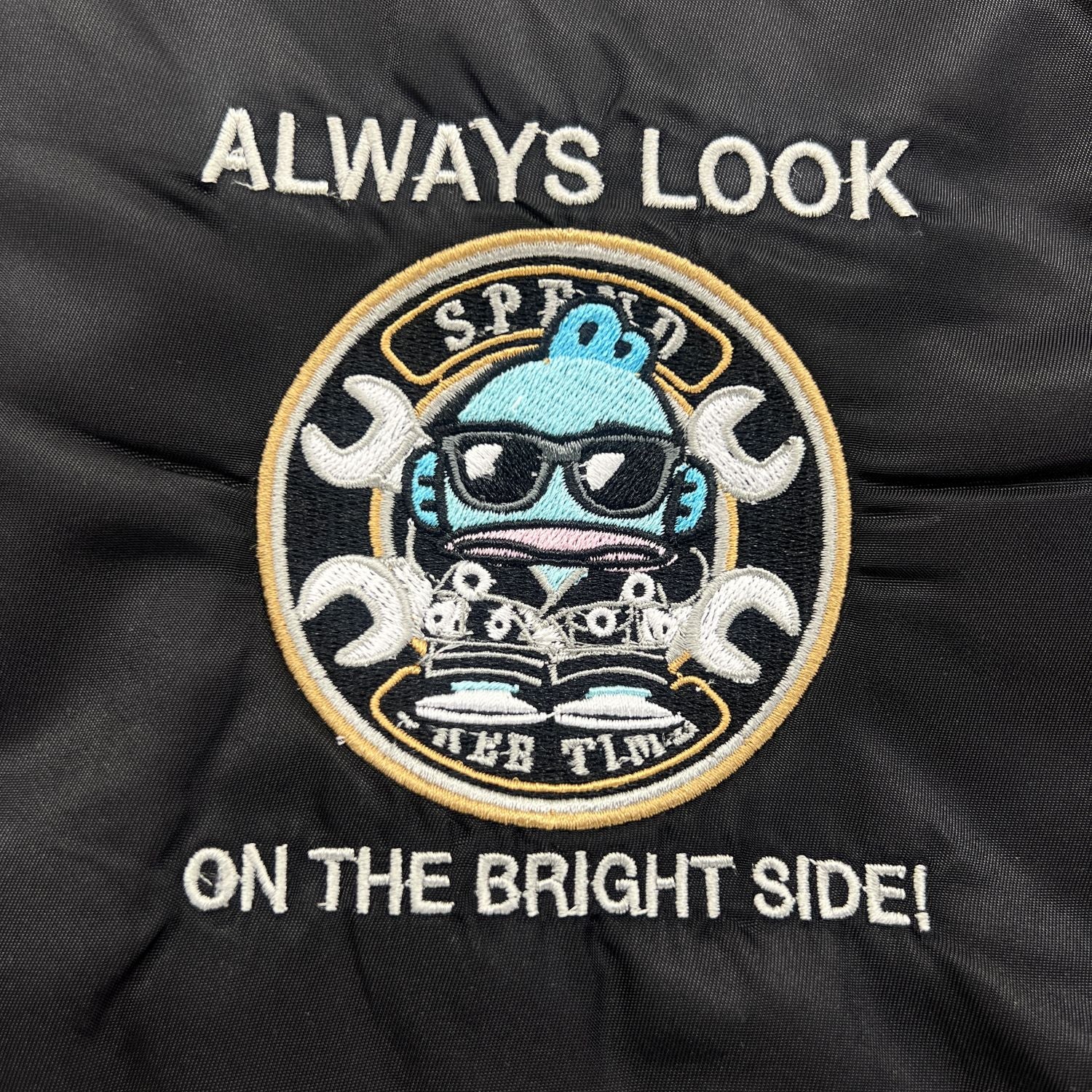 ハンギョドン MA-１ジャケット バイク柄 アウター メンズ レディース サンリオ キャラクターズ hg1854-138