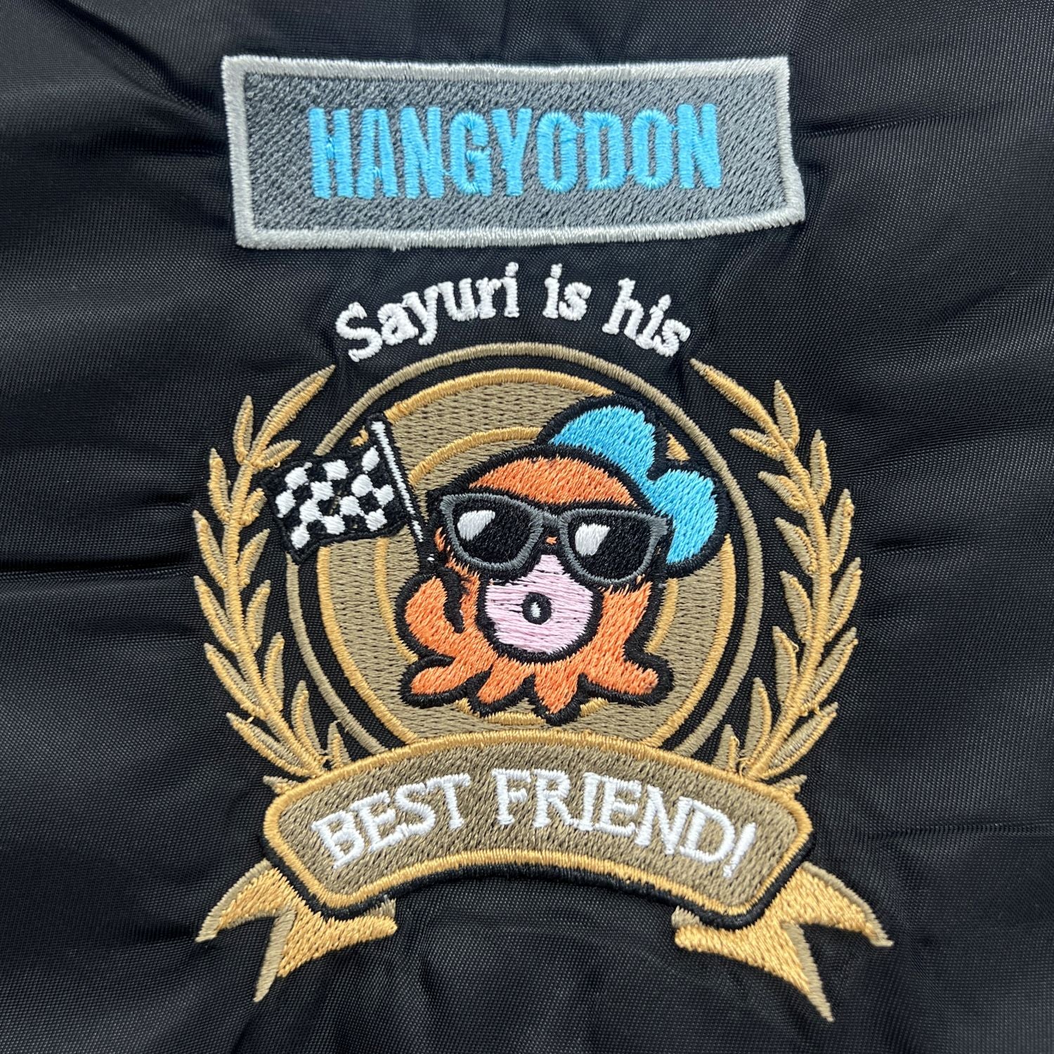 ハンギョドン MA-１ジャケット バイク柄 アウター メンズ レディース サンリオ キャラクターズ hg1854-138