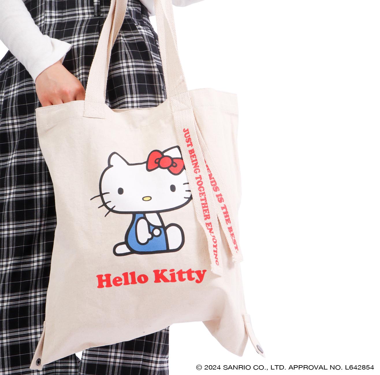 ハロー キティ トート バケット バッグ 2WAY お買い物袋 エコバッグ  グッズ サンリオ キャラクターズ hk-1000