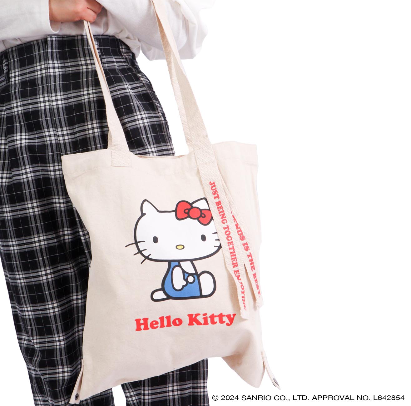 ハロー キティ トート バケット バッグ 2WAY お買い物袋 エコバッグ  グッズ サンリオ キャラクターズ hk-1000