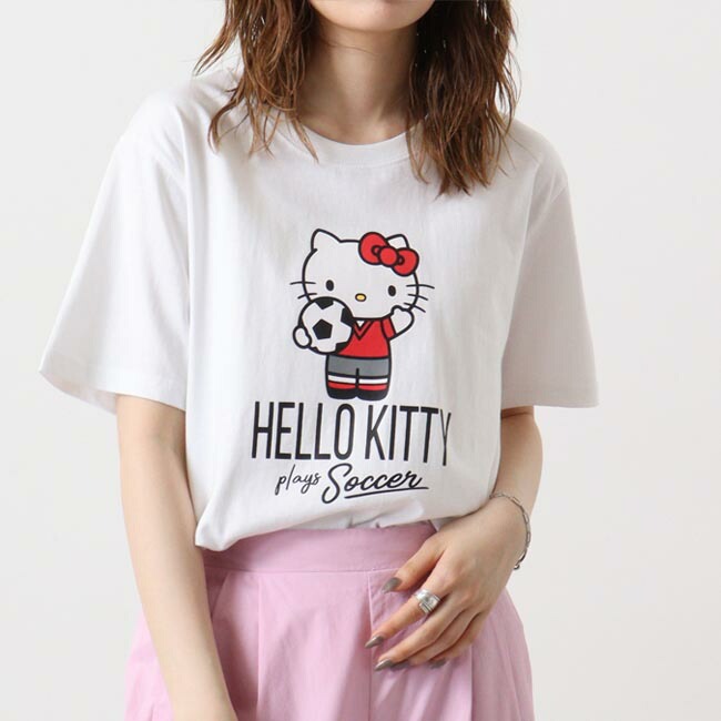 サンリオ キャラクターズ ハローキティ Tシャツ 半袖 プリント M L LL hk1142-205