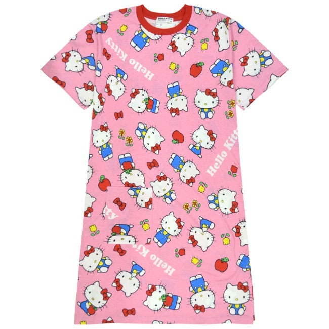 ハローキティ Tシャツ 半袖 ビッグ レディース ワンピース サンリオ キャラクターズ hk1142-303