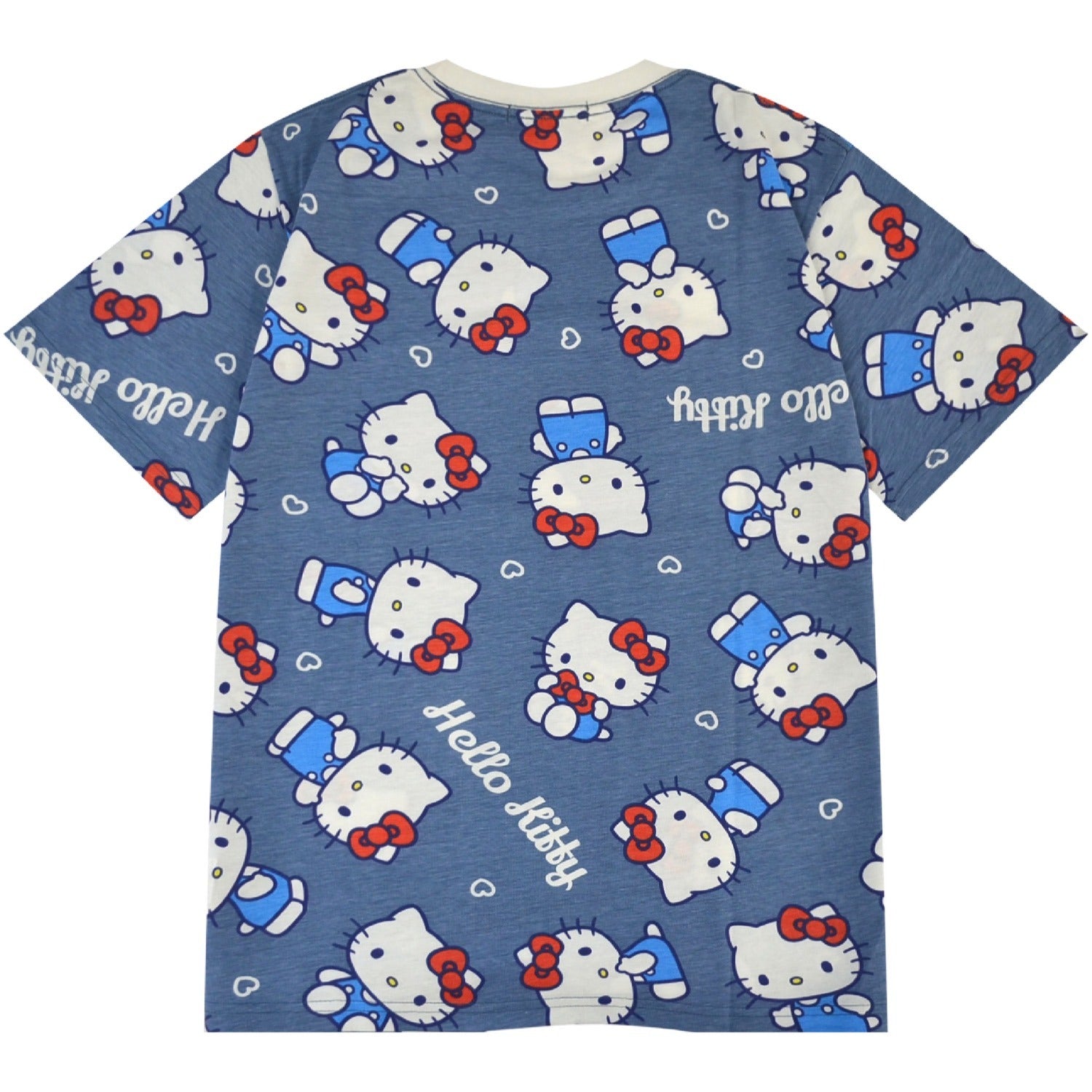 ハローキティ Tシャツ 半袖 総柄 プリント トップス サンリオ キャラクターズ メンズ レディース hk1152-243