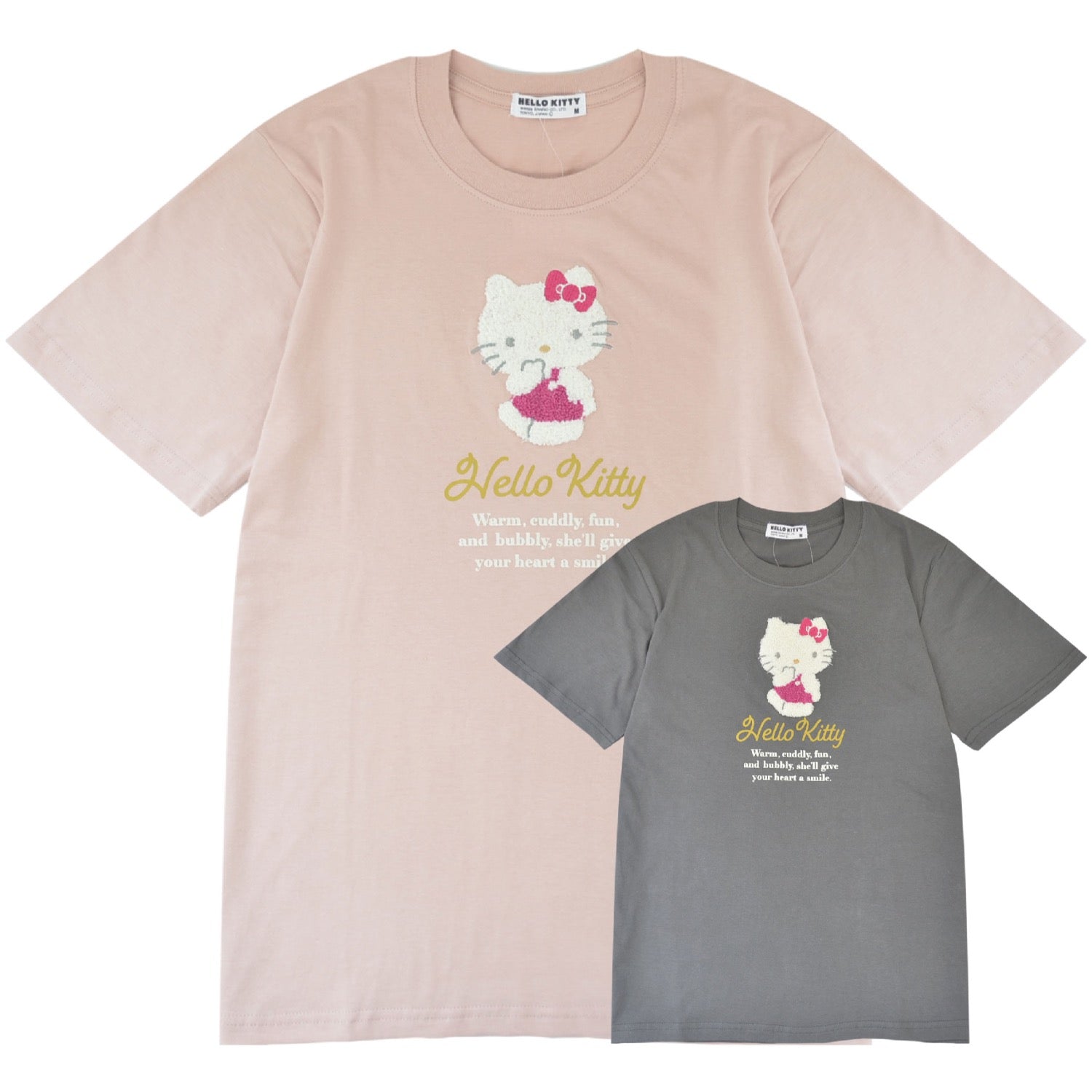 ハローキティ Tシャツ 半袖 刺繍 プリント トップス  サガラ刺繍 サンリオ キャラクターズ メンズ レディース