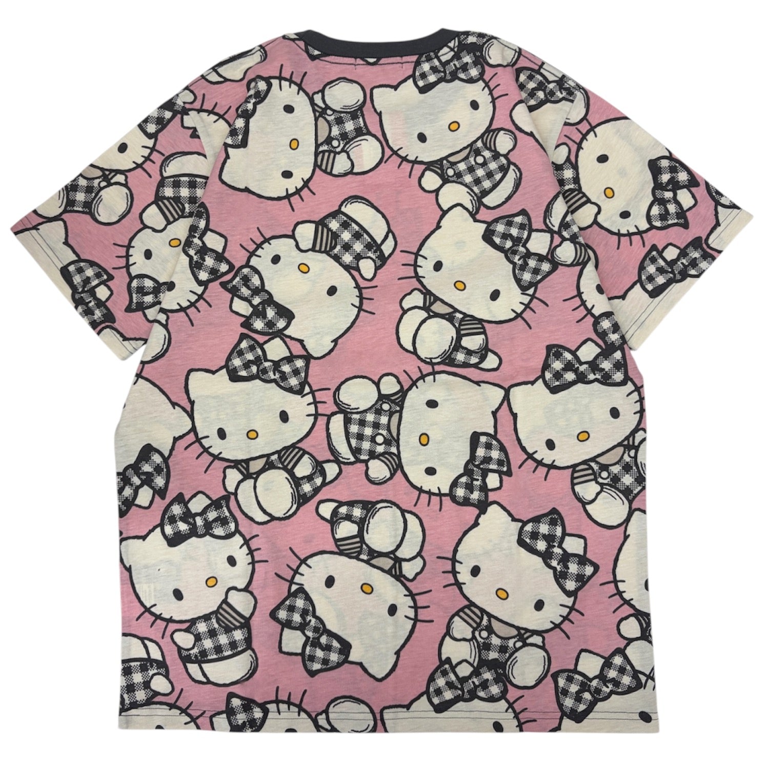 ハローキティ 半袖 総柄 Tシャツ プリント 天竺 メンズ レディース 夏 hellokitty hk1162-51