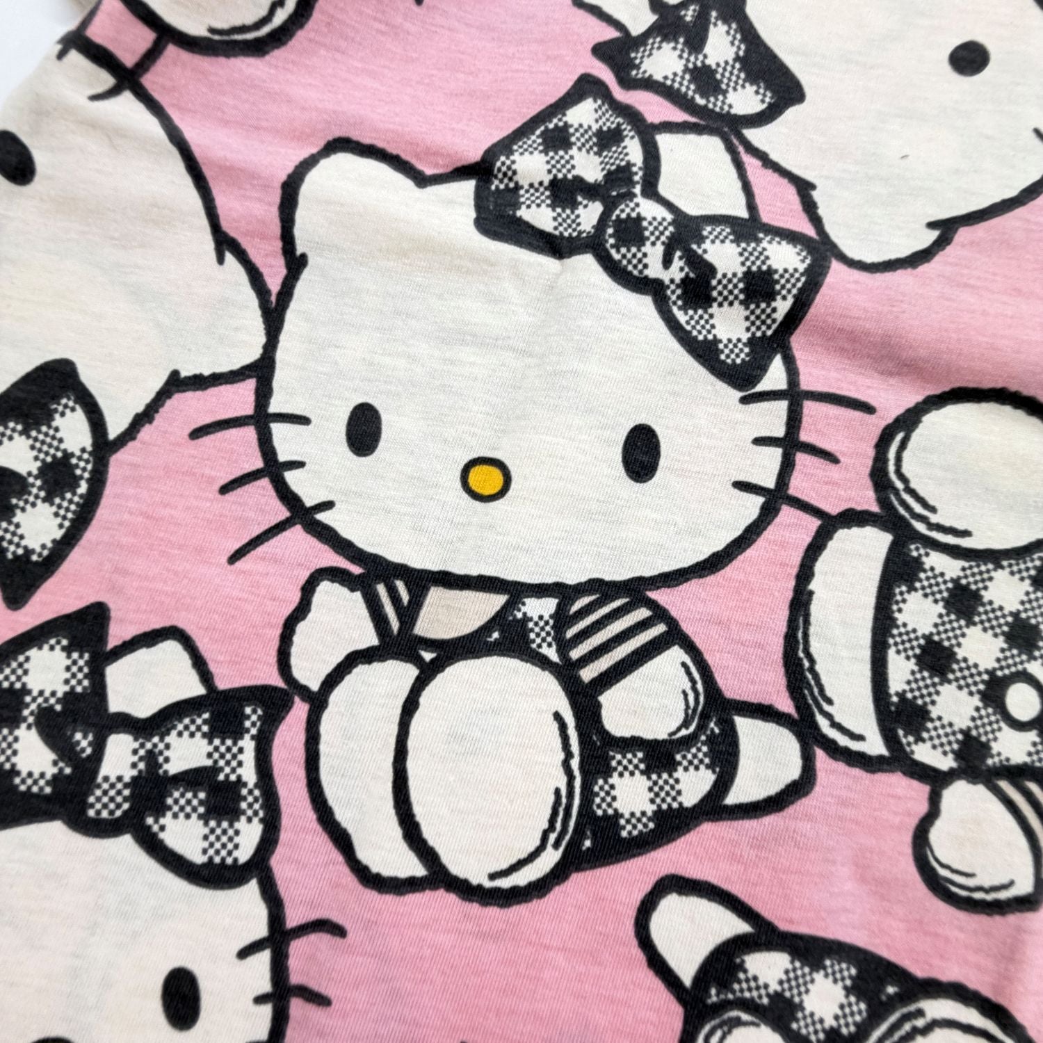 ハローキティ 半袖 総柄 Tシャツ プリント 天竺 メンズ レディース 夏 hellokitty hk1162-51