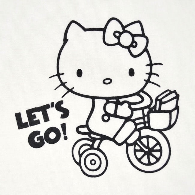 ハローキティ Tシャツ 七分袖 サンリオ キャラクターズ プリント ラグラン メンズ レディース hk1243-24