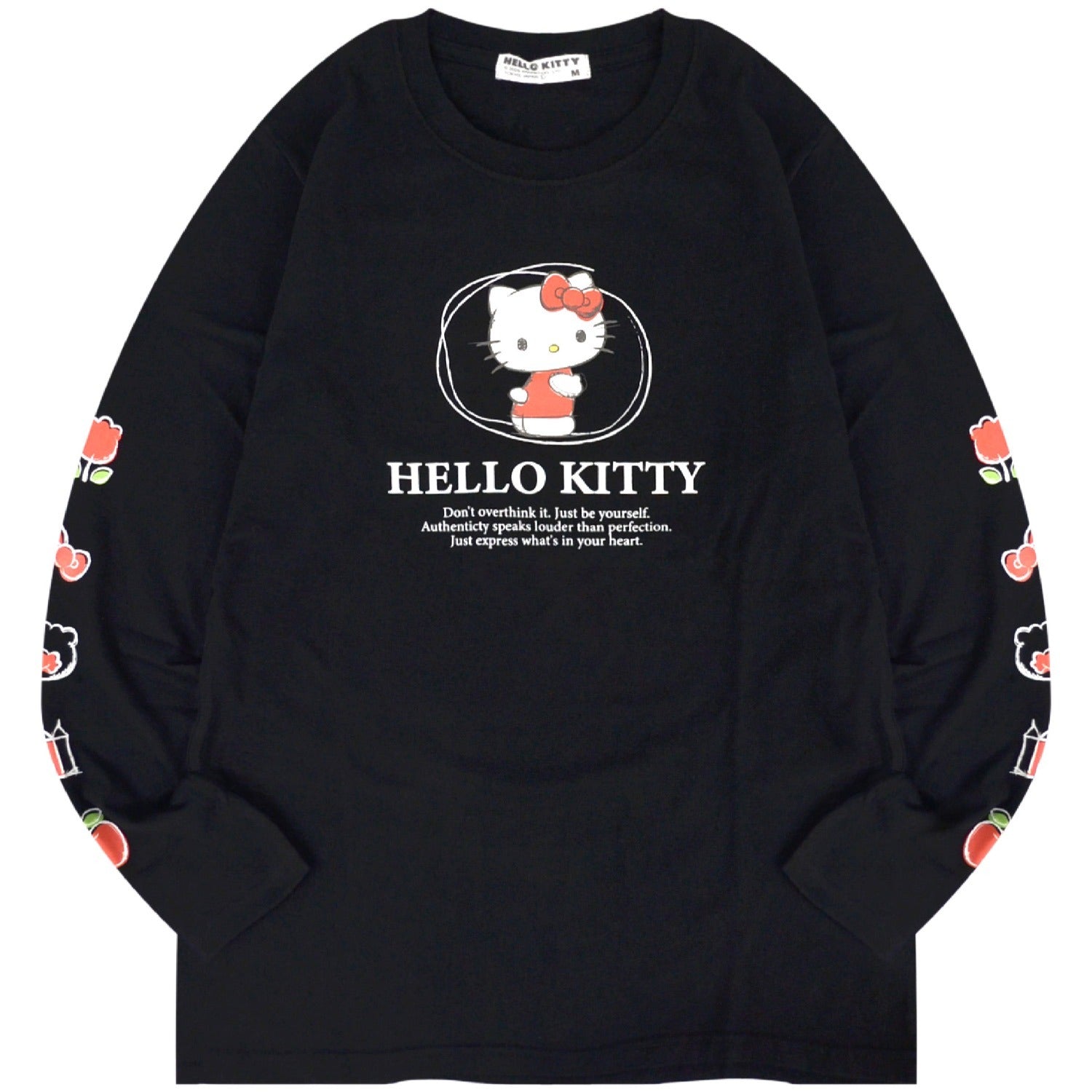 ハローキティ ロンT 長袖 Tシャツ サンリオキャラクターズ プリント 春 秋 hk1251-08