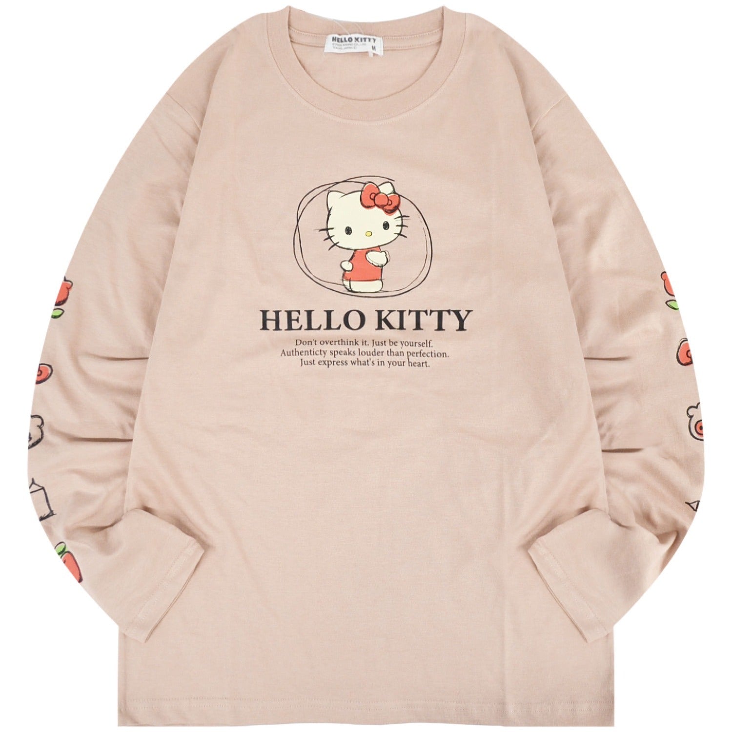 ハローキティ ロンT 長袖 Tシャツ サンリオキャラクターズ プリント 春 秋 hk1251-08
