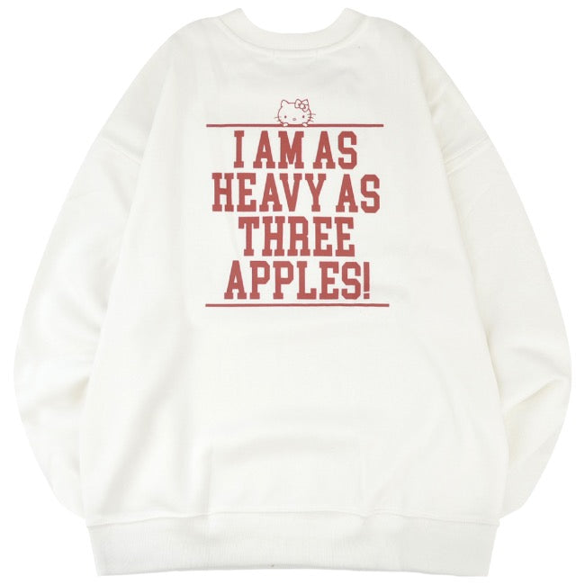 ハローキティ 裏起毛 スウェット トレーナー ビッグ オーバーサイズ サンリオ キャラクターズ プリント メンズ レディース hk1344-153