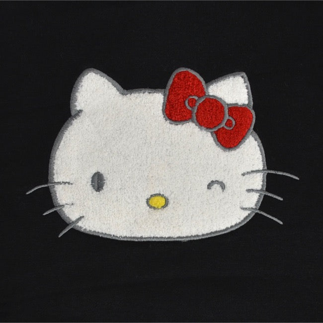 ハローキティ パーカー 裏起毛 オーバーサイズ 刺繍 ロゴ サンリオ キャラクターズ メンズ レディース hk1344-160