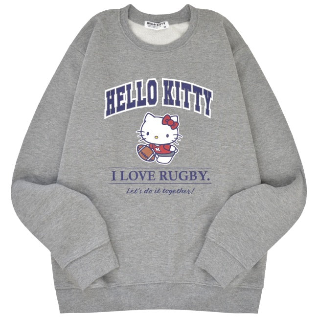 ハローキティ トレーナー スウェット 裏起毛 サンリオ キャラクターズ プリント 刺繍 メンズ レディース hk1344-63