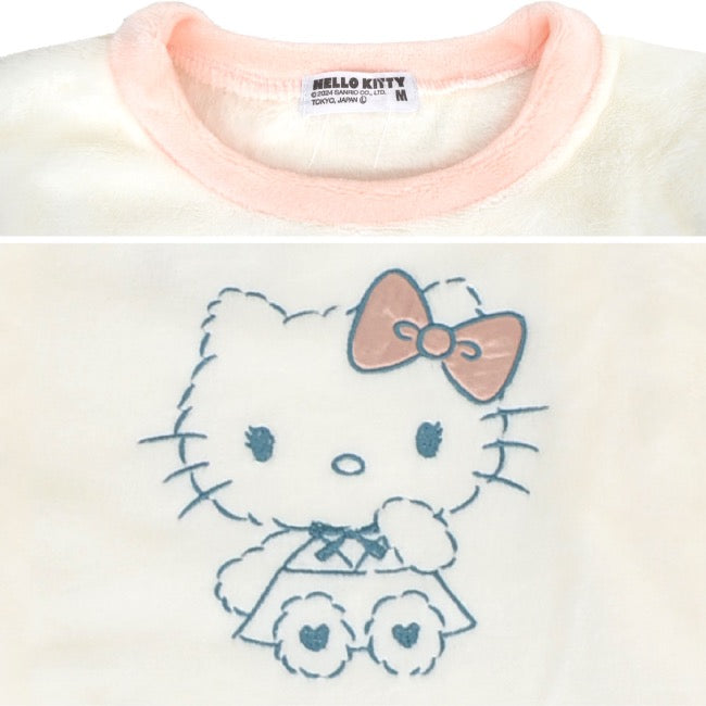 ハローキティ トレーナー スウェット パンツ フリース セットアップ ルームウェア 部屋着 パジャマ サンリオ キャラクターズ hk1644-89