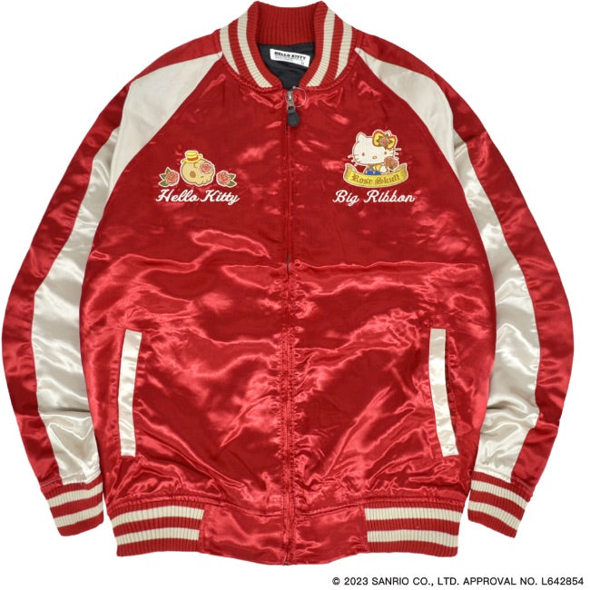 サンリオ キャラクターズ ハローキティ 刺繍 スカジャン 羽織 アウター SUKAJAN ジャケット サンリオ キャラクターズ hk1803-673