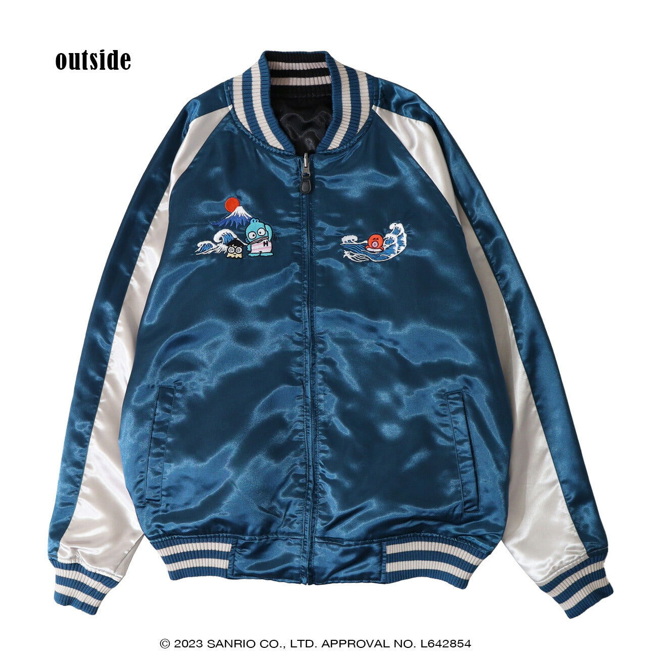 ハンギョドン スカジャン 刺繍 リバーシブル 長袖 アウター 2WAY hg1823-712