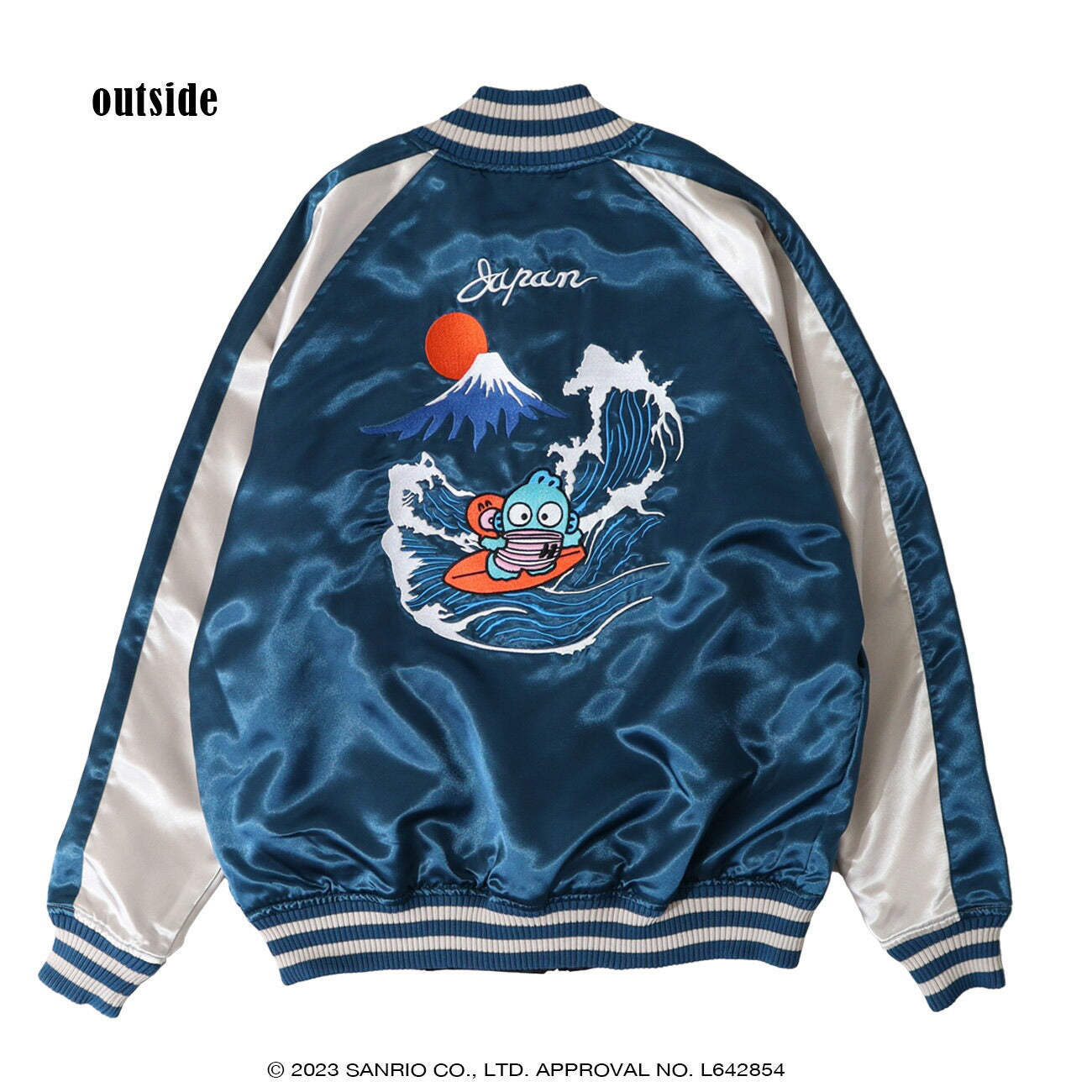 ハンギョドン スカジャン 刺繍 リバーシブル 長袖 アウター 2WAY hg1823-712